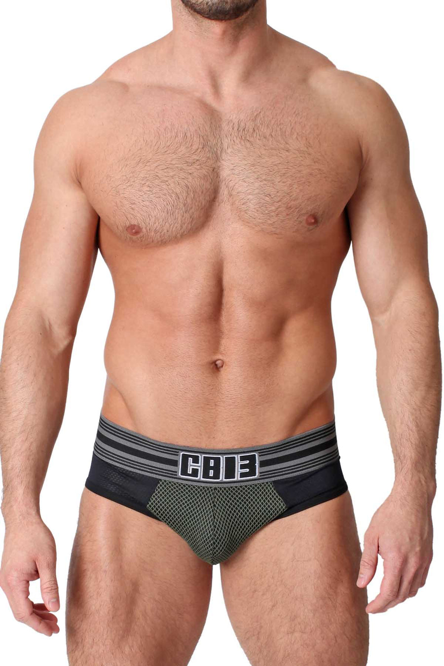 Timoteo Army Green Dragnet Jock Brief