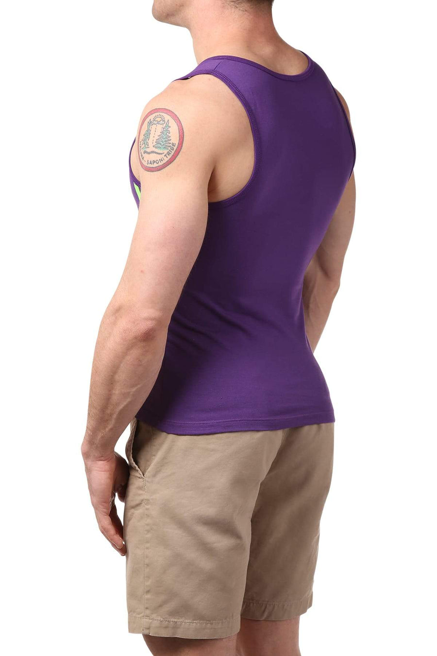 Gigo Purple Bias Tank