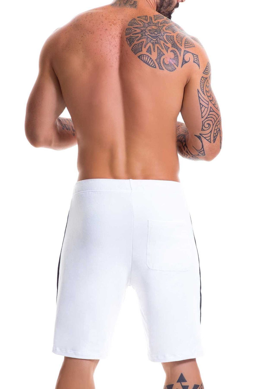 Jor White Warrior Athletic Long Short
