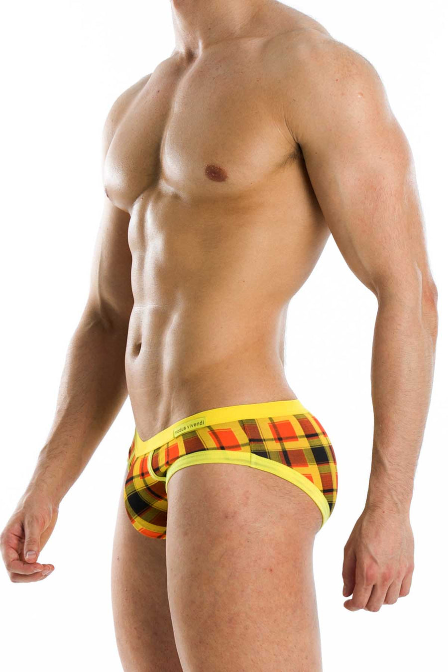 Modus Vivendi Yellow Tartan Mini-Brief