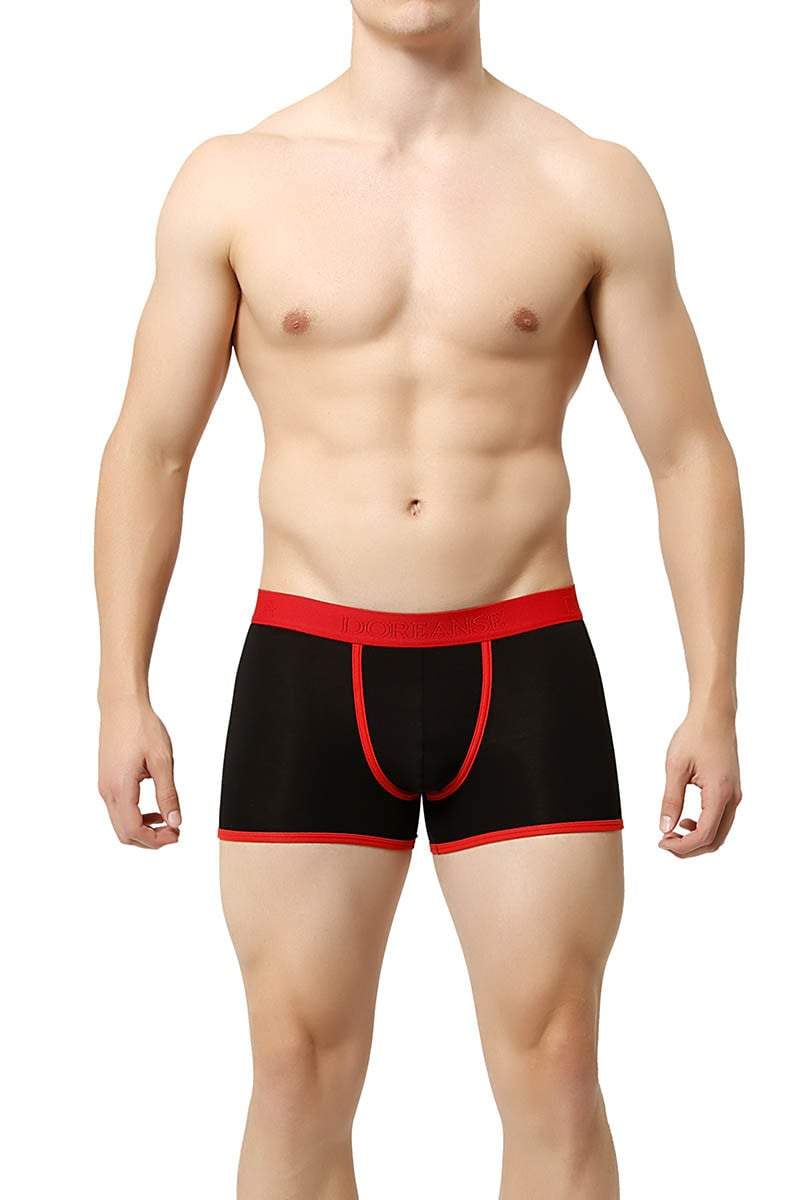 Doreanse Black & Red Contrast Boxer Brief