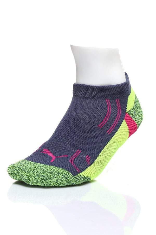 Puma Fluo White & Navy Low-Cut 3-Pack Socks