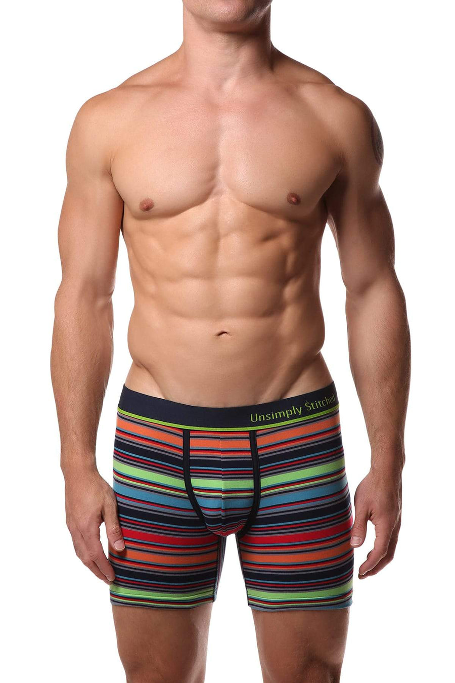 Unsimply Stitched Multi Stripe Boxer Brief