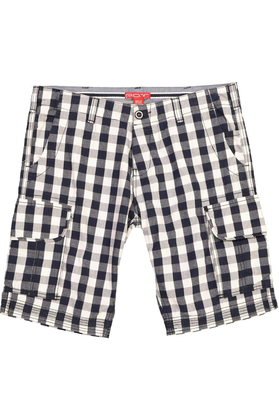 P.O.V. Navy & White Gingham Isla Short