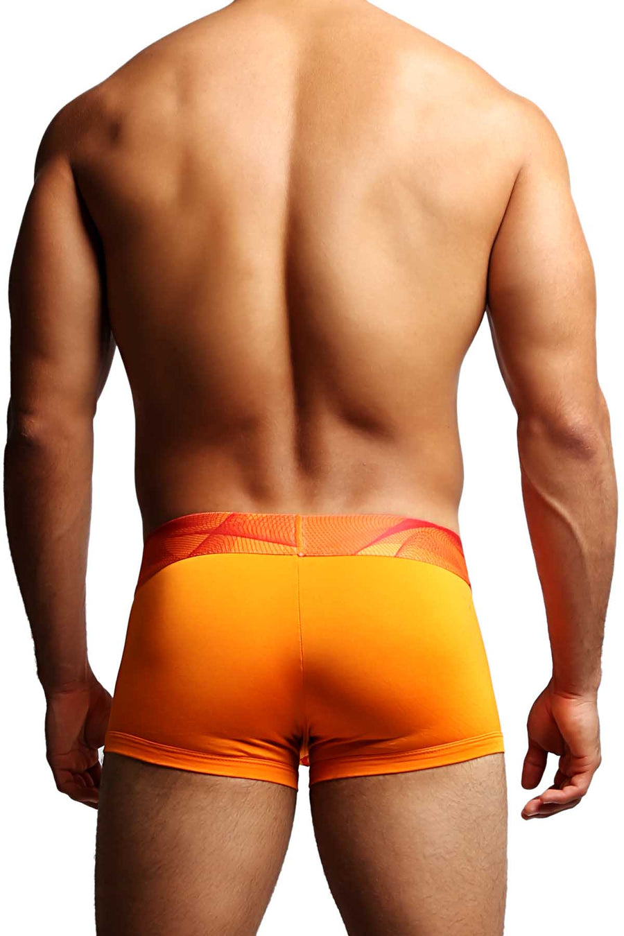 2-Pack Papi Red & Orange Contrast Microfusion Performance Brazilian Trunks