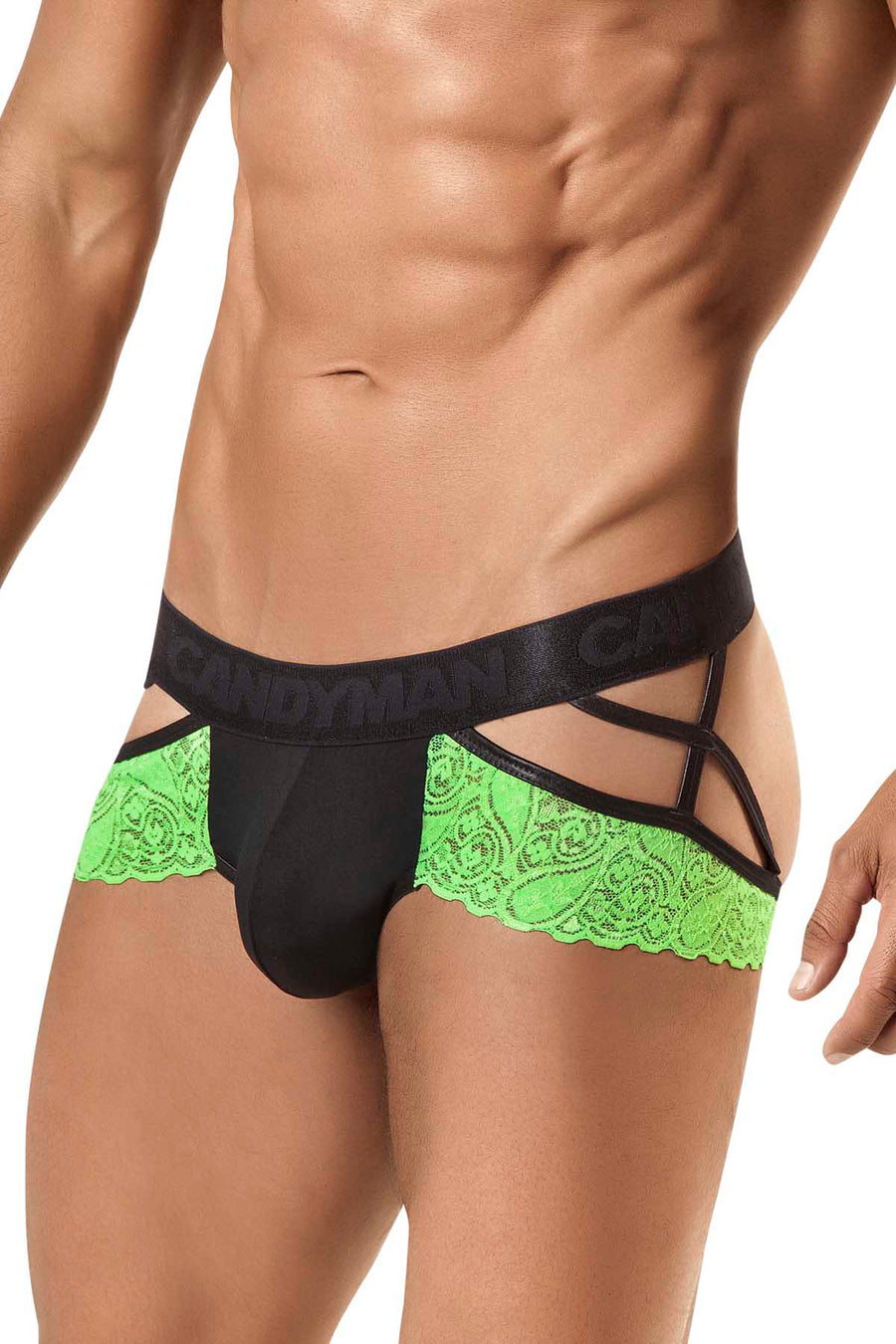 Candyman Green Lace Jock Thong