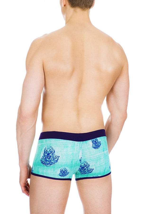 Ken Wroy Teal Clown Low-Trunk