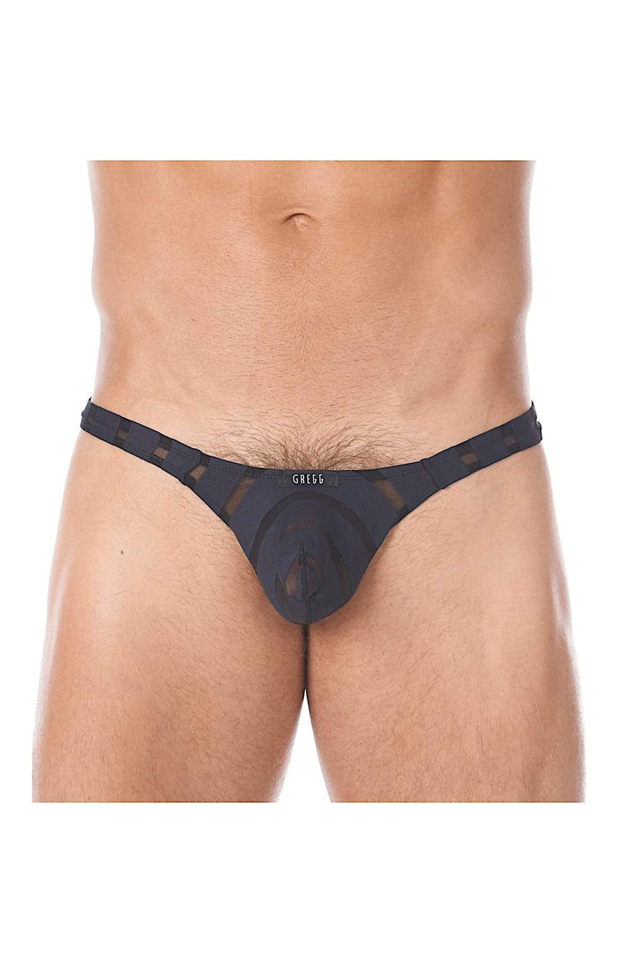 Gregg Homme Black Mesh Encore Thong