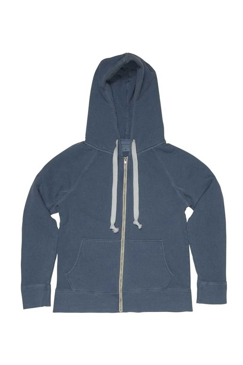 Rxmance Unisex Sky Blue Hooded Zip Jacket