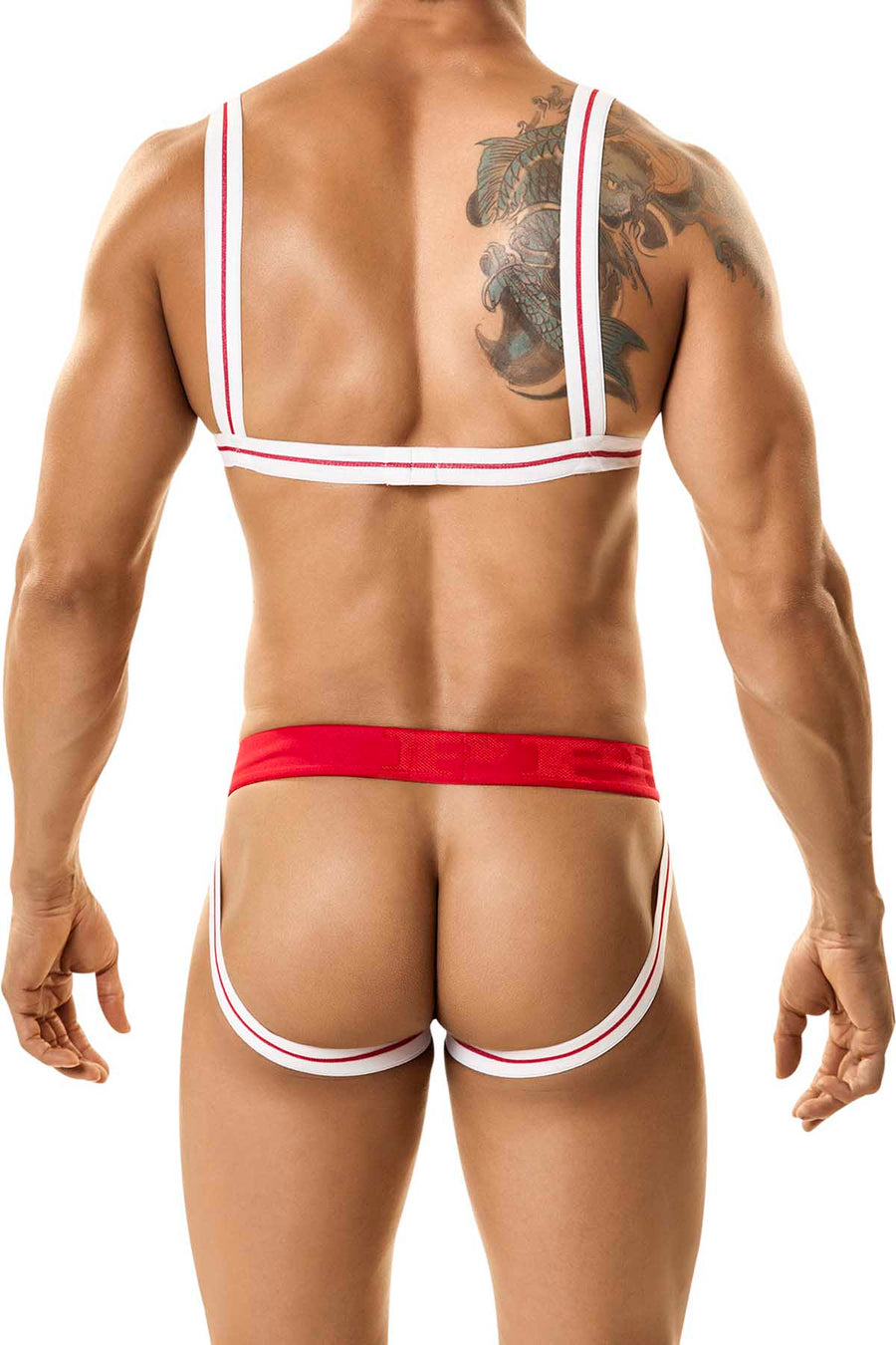 PPU Red & White Jock Harness