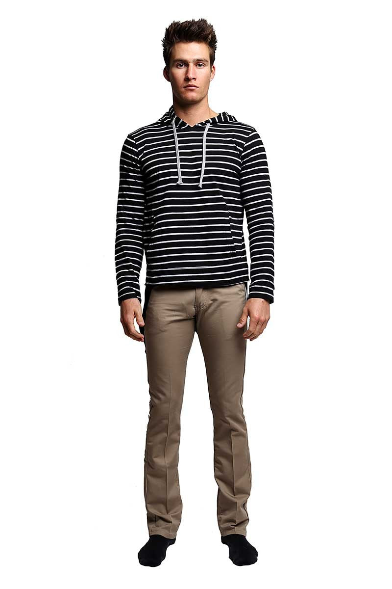 Something Strong Black Something Casual Hooded Shirt
