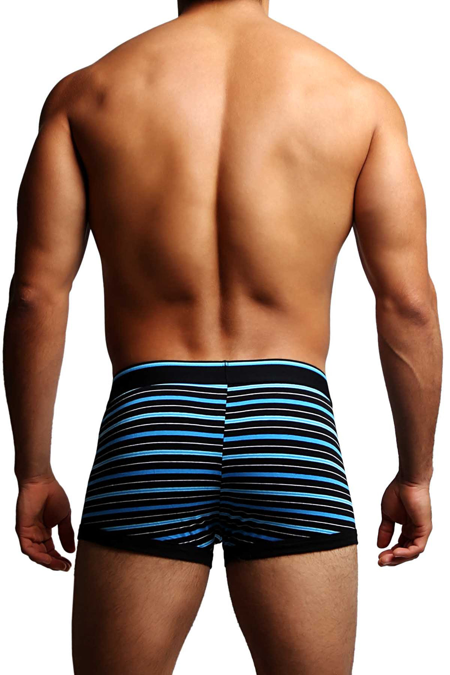 2-Pack Papi Light Blue Stripes Stretch Brazilian Trunks
