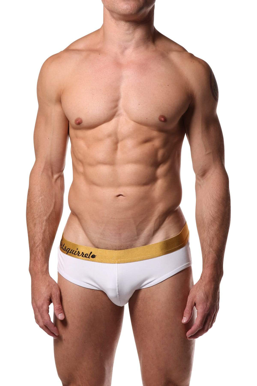 Dirt Squirrel White & Metallic Relaxed Brief