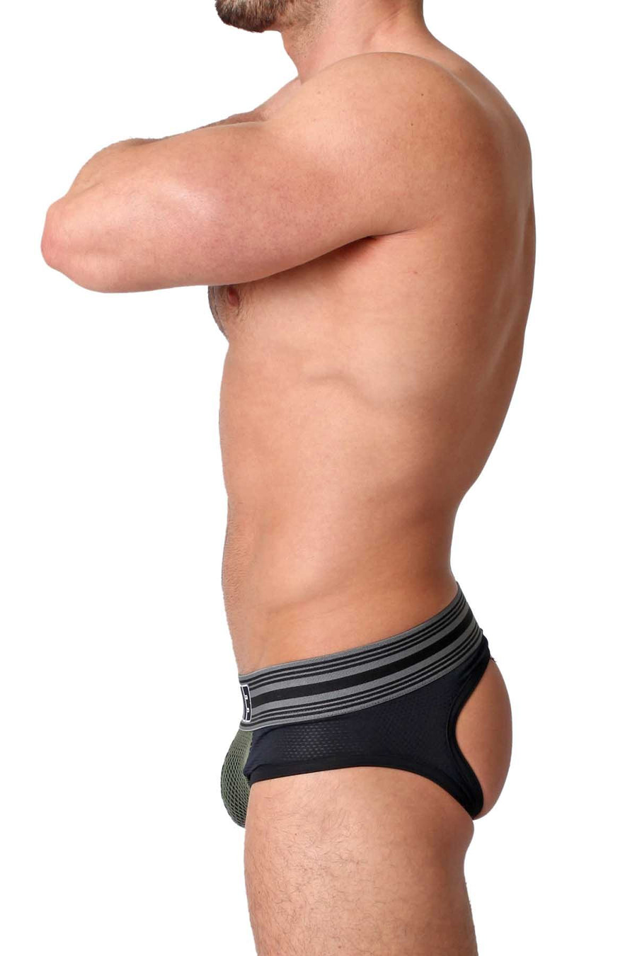 Timoteo Army Green Dragnet Jock Brief