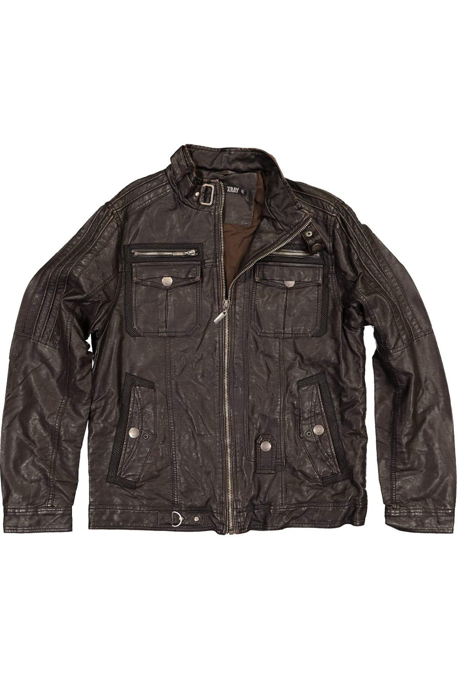 X-Ray Jeans Brown Cocoa Pu Jacket
