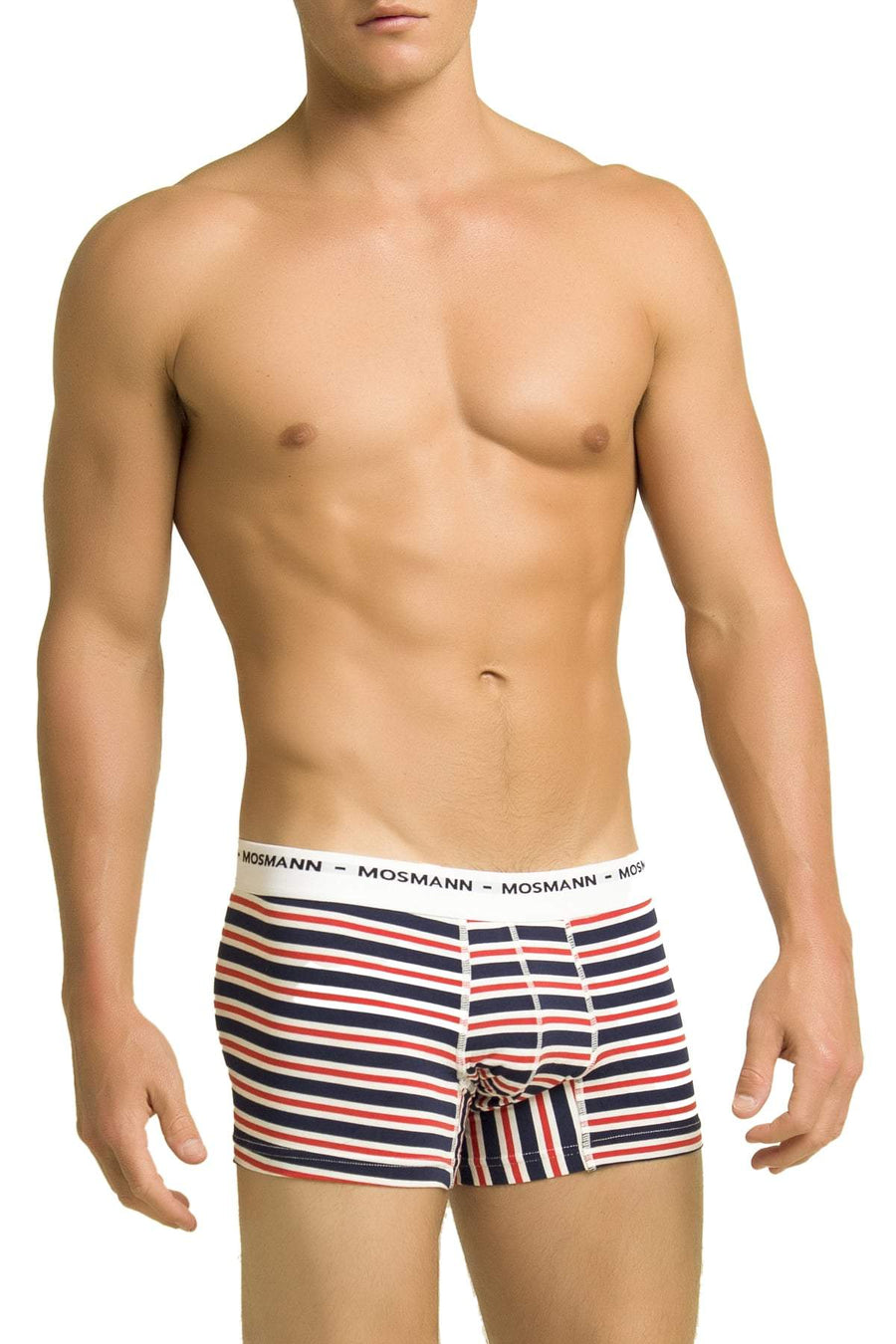 Mosmann Red & Blue Striped Bradley Boxer