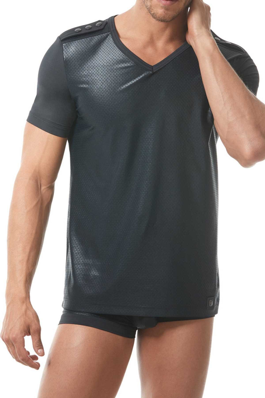 Gregg Homme Black Reveal Italian Jacquard T-Shirt