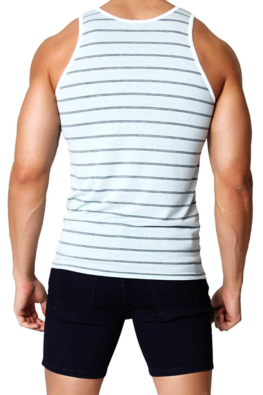 Timoteo Grey & Blue Oceanside Tank