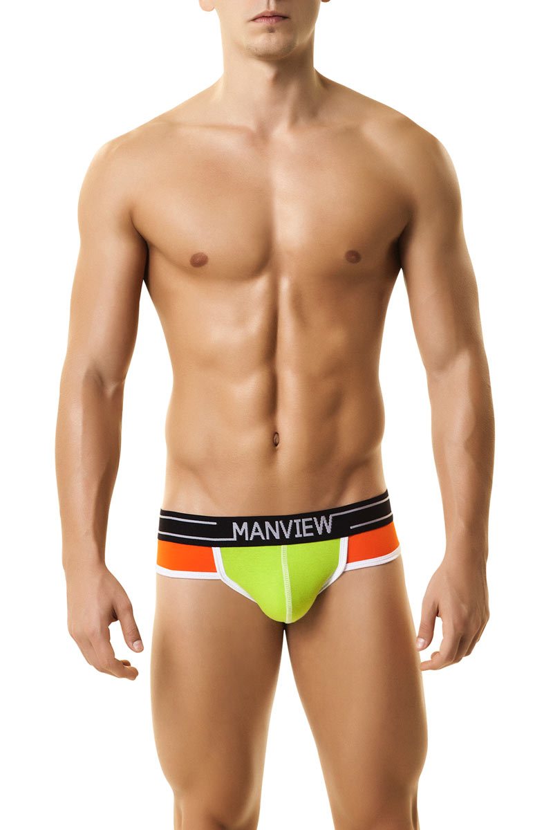 Manview Green & Orange City Boy Jockstrap