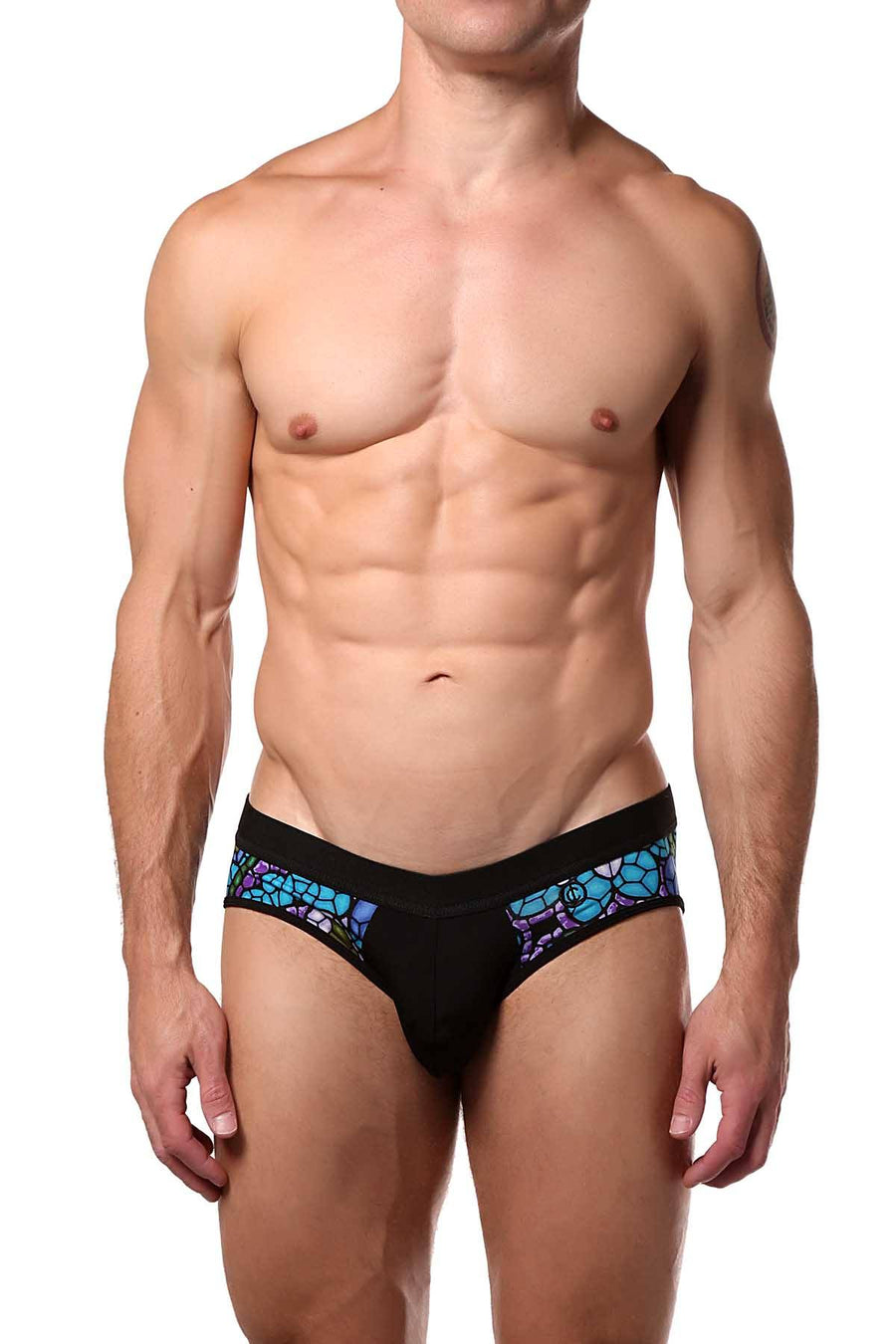 JustinCase Blue Mosaic Brief