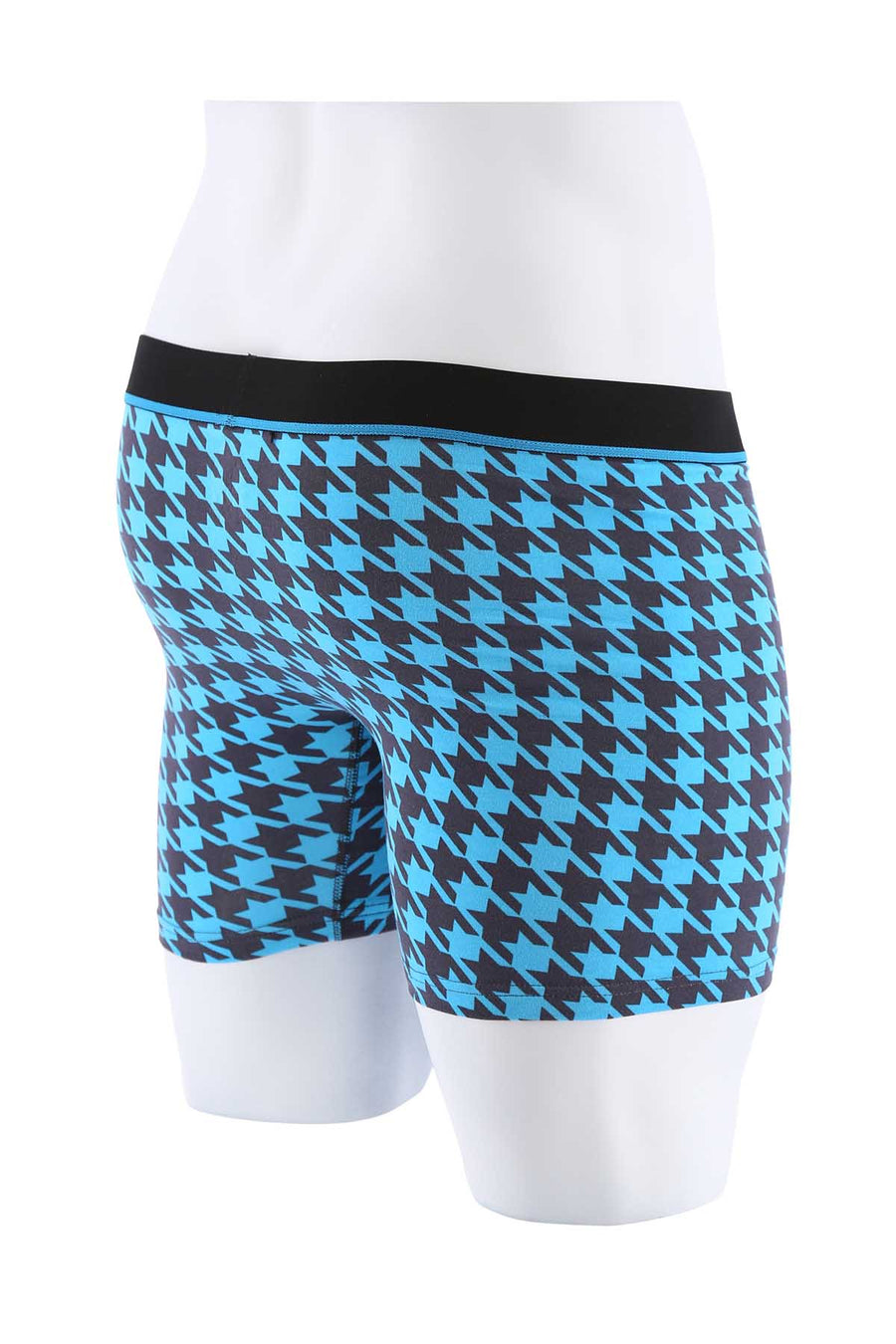 Unsimply Stitched Blue Houndstooth Boxer