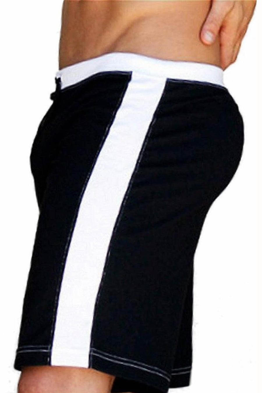 Jack Adams Black & White Relaxed Gym Short