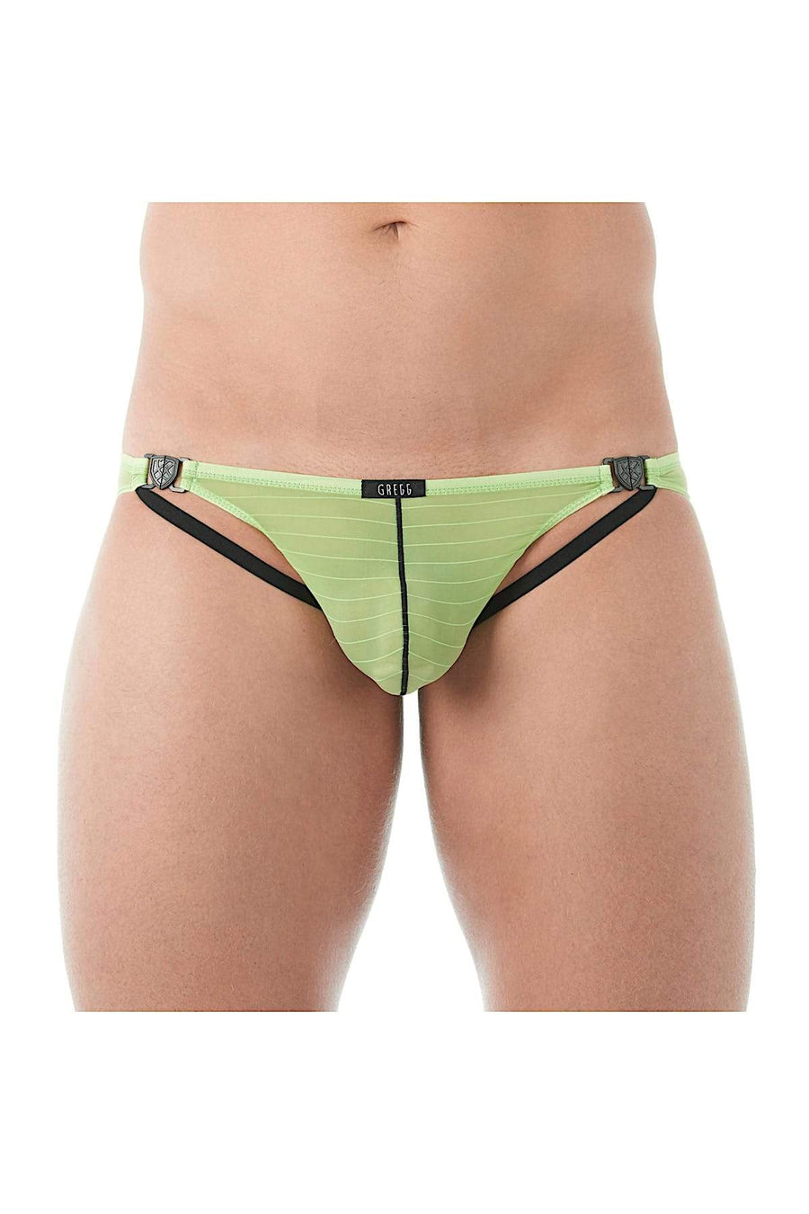 Gregg Homme Lime Mesh Suspender C-Ring Brief