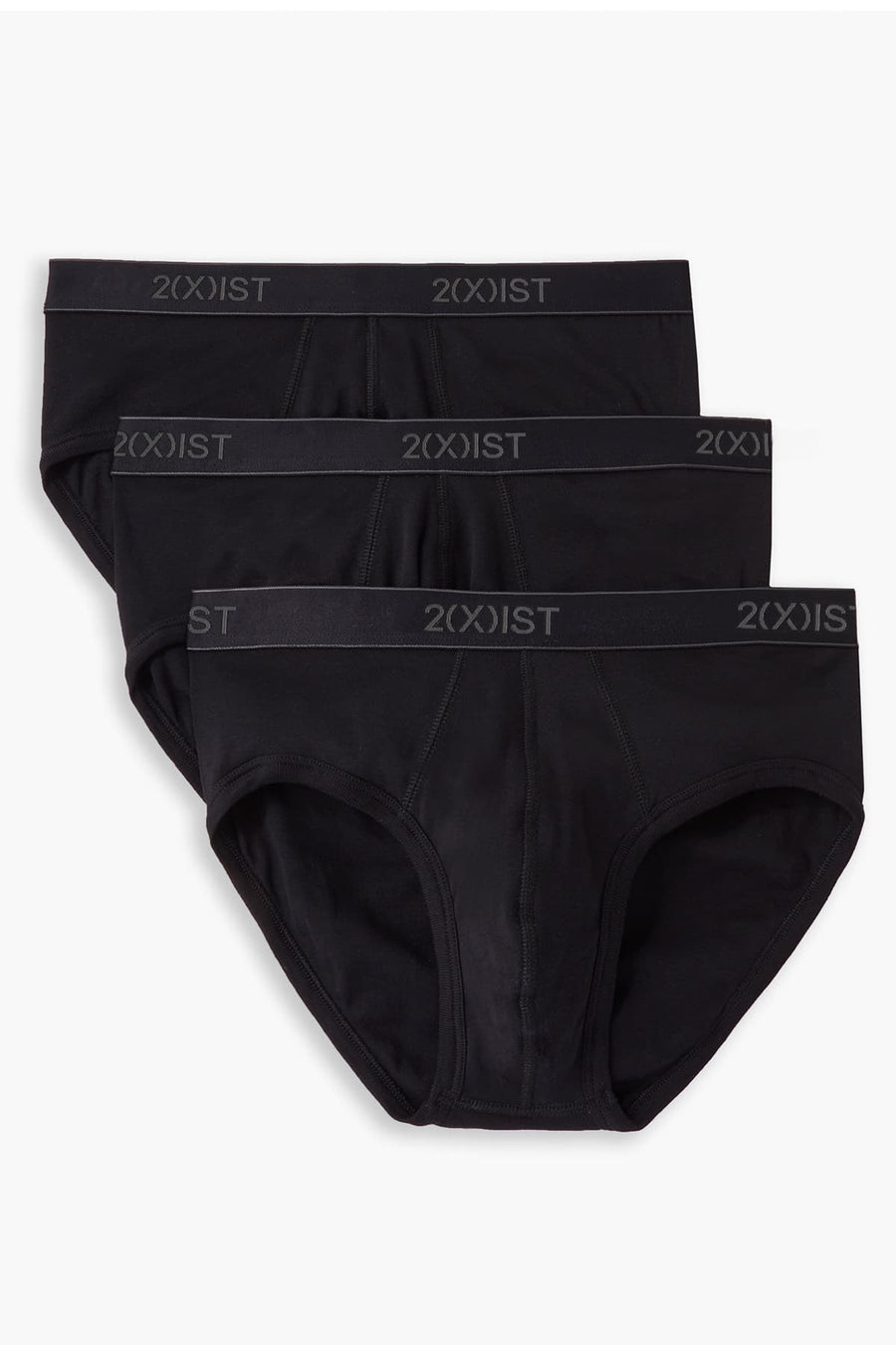 2(X)IST Black Essential Contour Brief 3-Pack