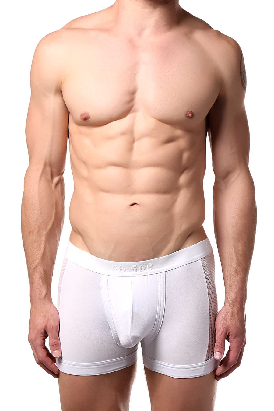 Doreanse White Side Mesh-Panel Boxer Brief