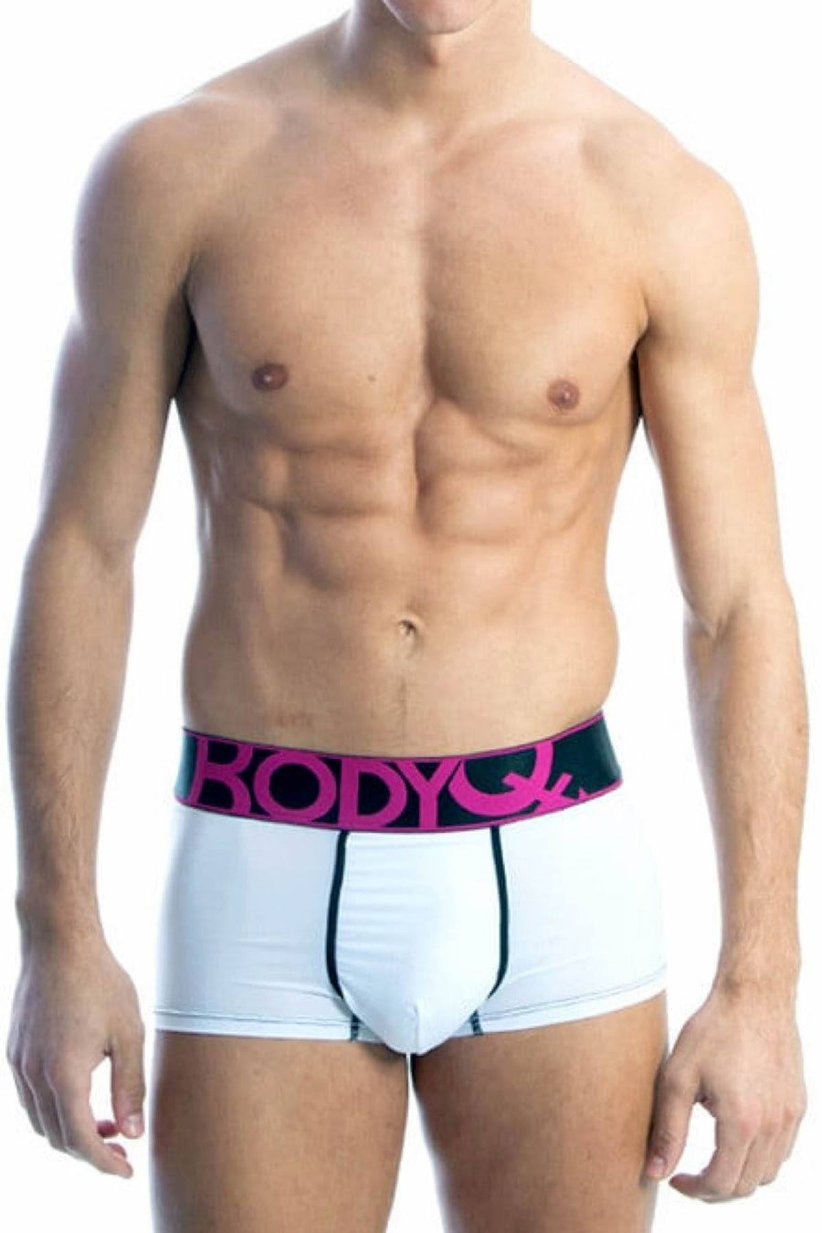 BodyQ White Short Boxer