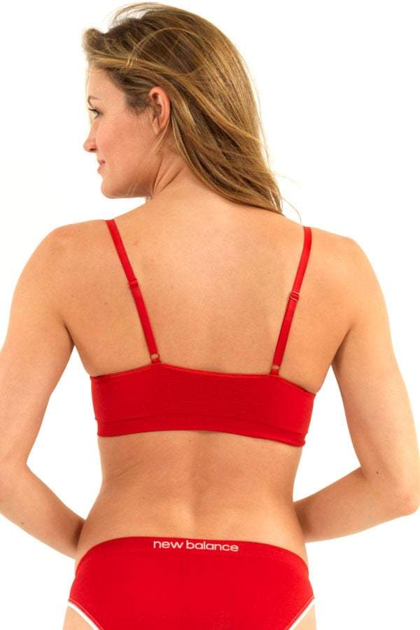 New Balance Red Seamless T-Shirt Bra