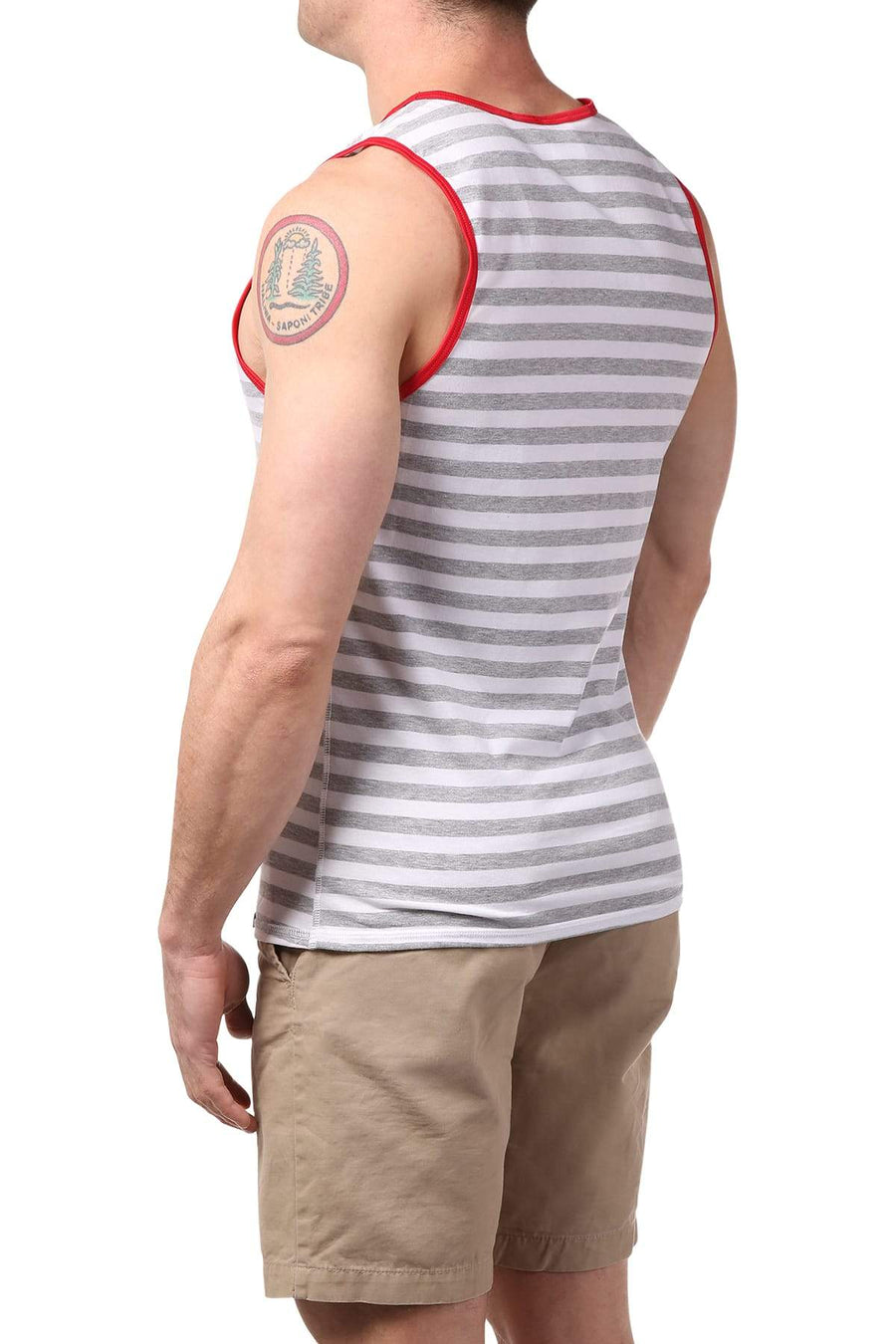 Gigo Grey Sailor Tank Top