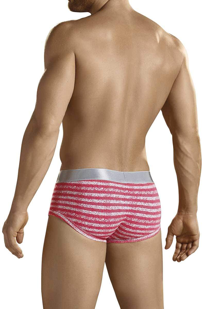 Hawai Coral Pixil Stripes Brief