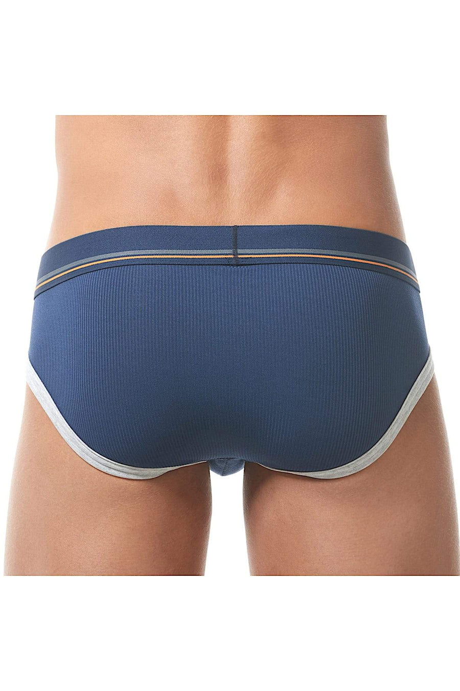 Gregg Homme Navy Sense Ribbed Modal Brief