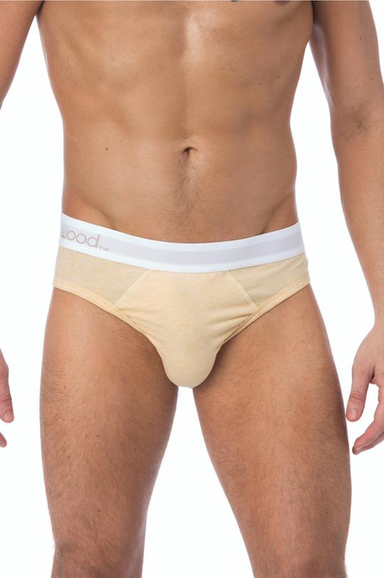 WOOD Straw Yellow Heather Hip Brief