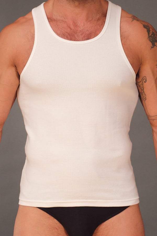 Cocksox Ion White CXActive Racerback Tanktop