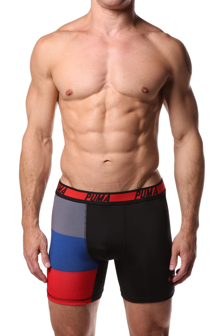 PUMA Black & Multi Side Panel Boxer Brief