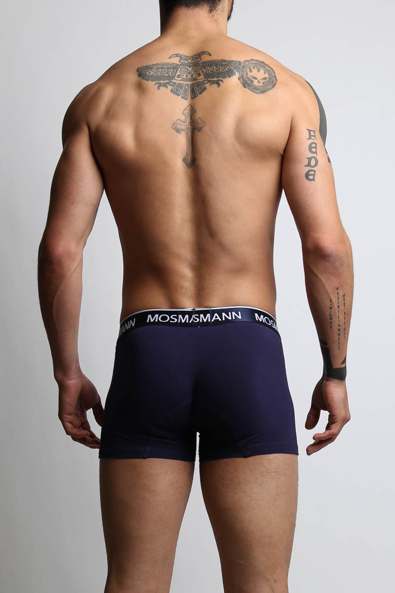 2-Pack Mosmann White & Navy Boxer Brief