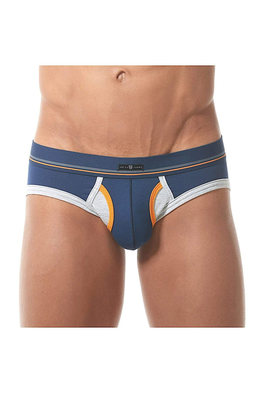Gregg Homme Navy Sense Ribbed Modal Brief