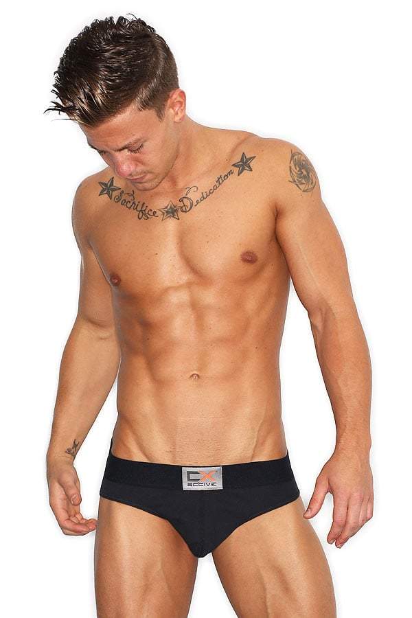 CockSox Black Active Waistband Brief