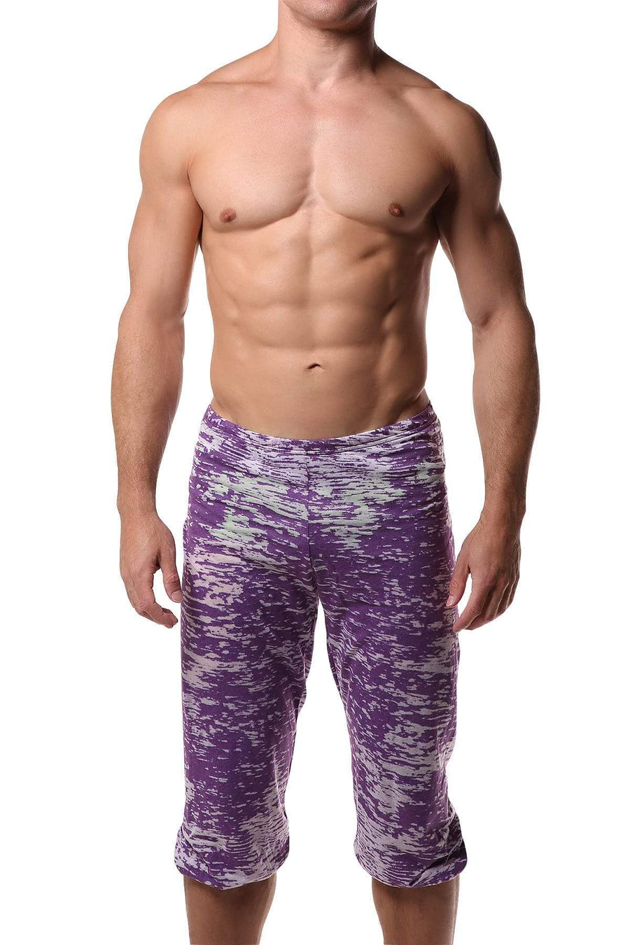Y.M.L.A. Purple Burnout Yoga Pant