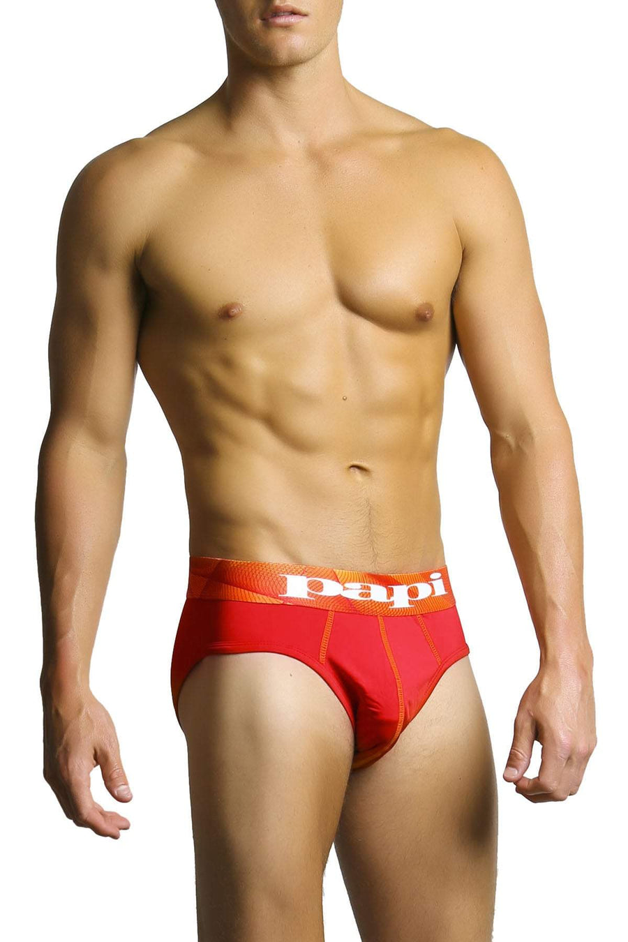 2-Pack Papi Orange & Red Microfusion Performance Brief