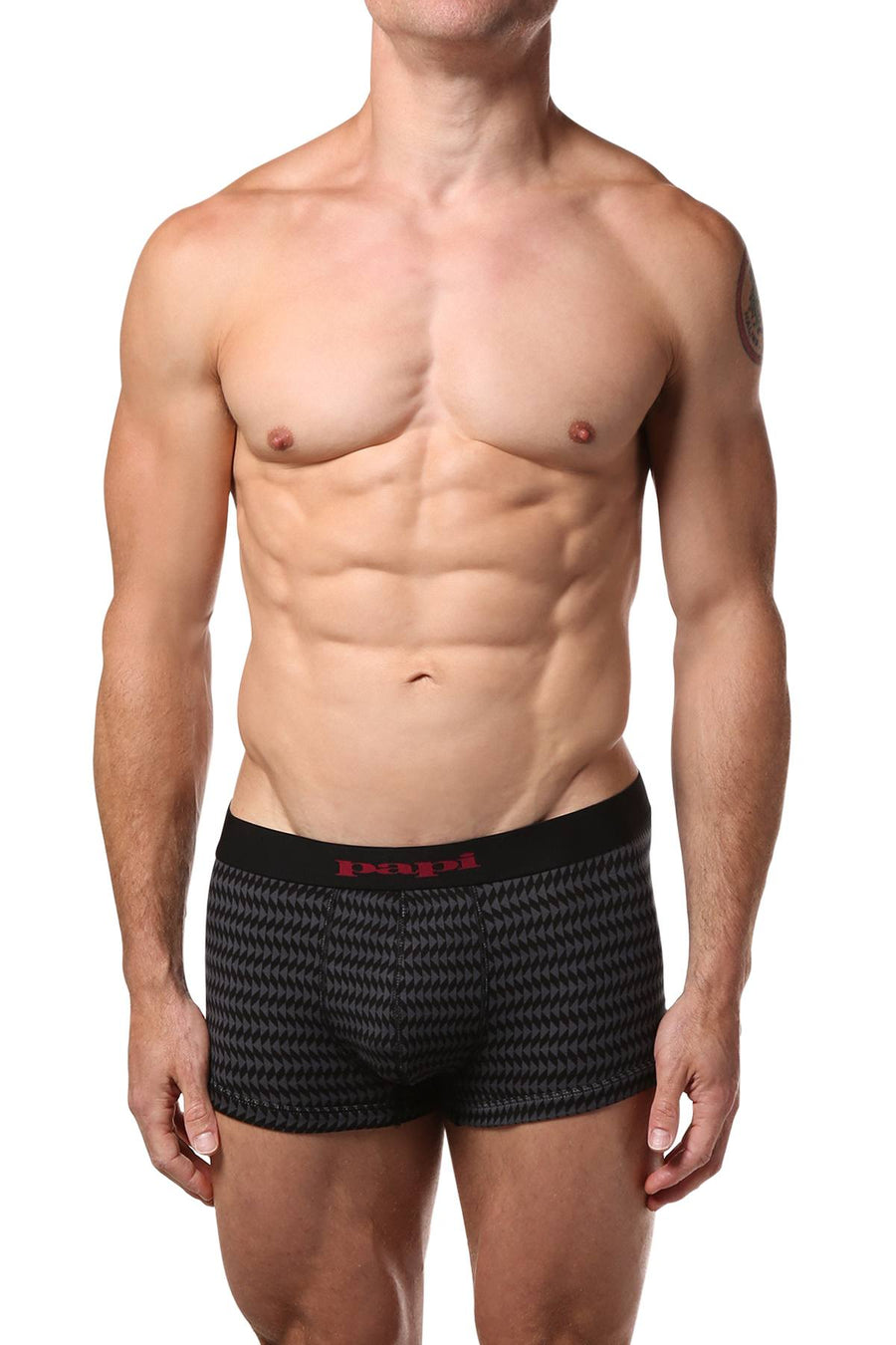 Papi Beet/Black/Print Brazilian Trunk 3-Pack
