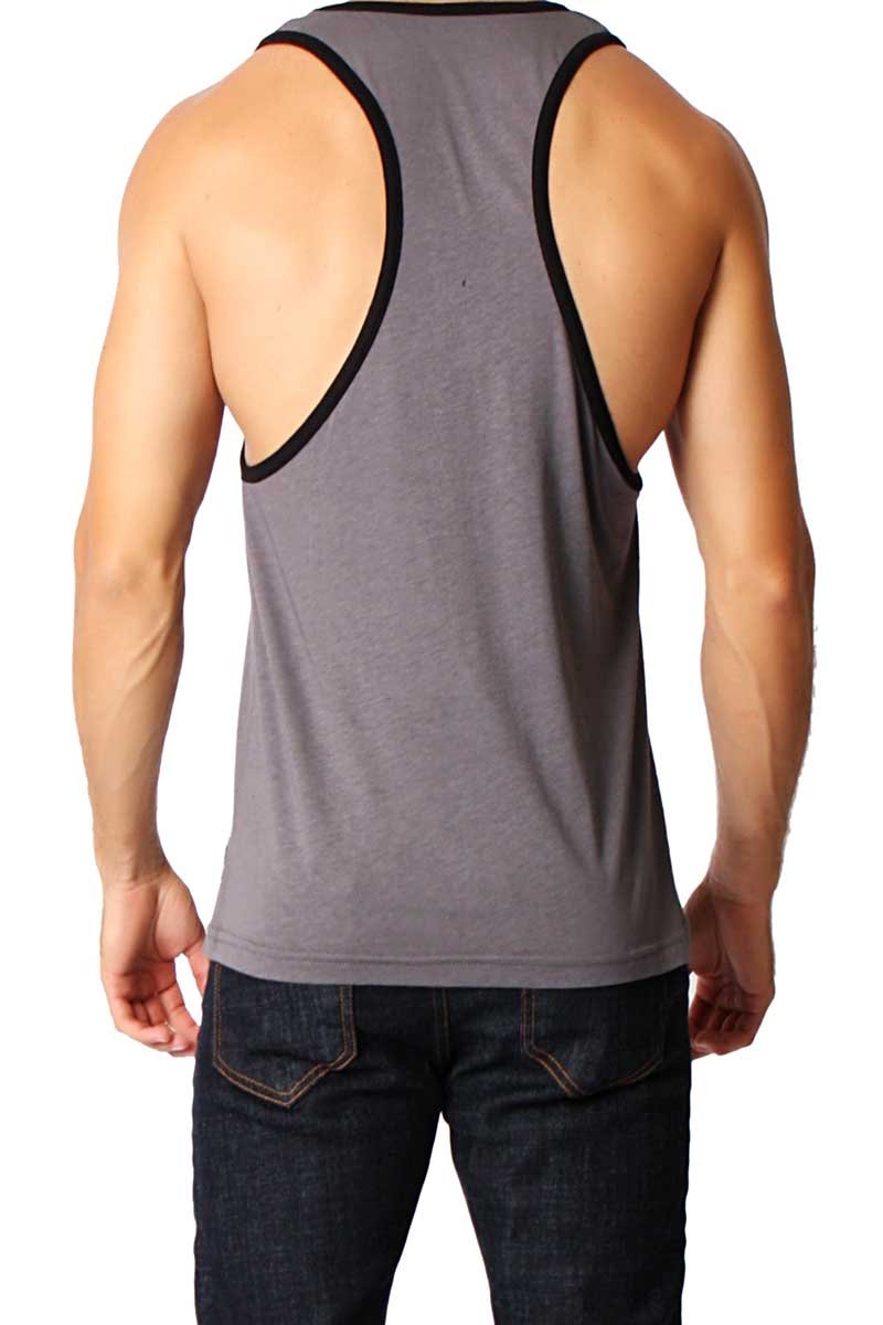 Timoteo Charcoal Grey & Black Freedom Tank