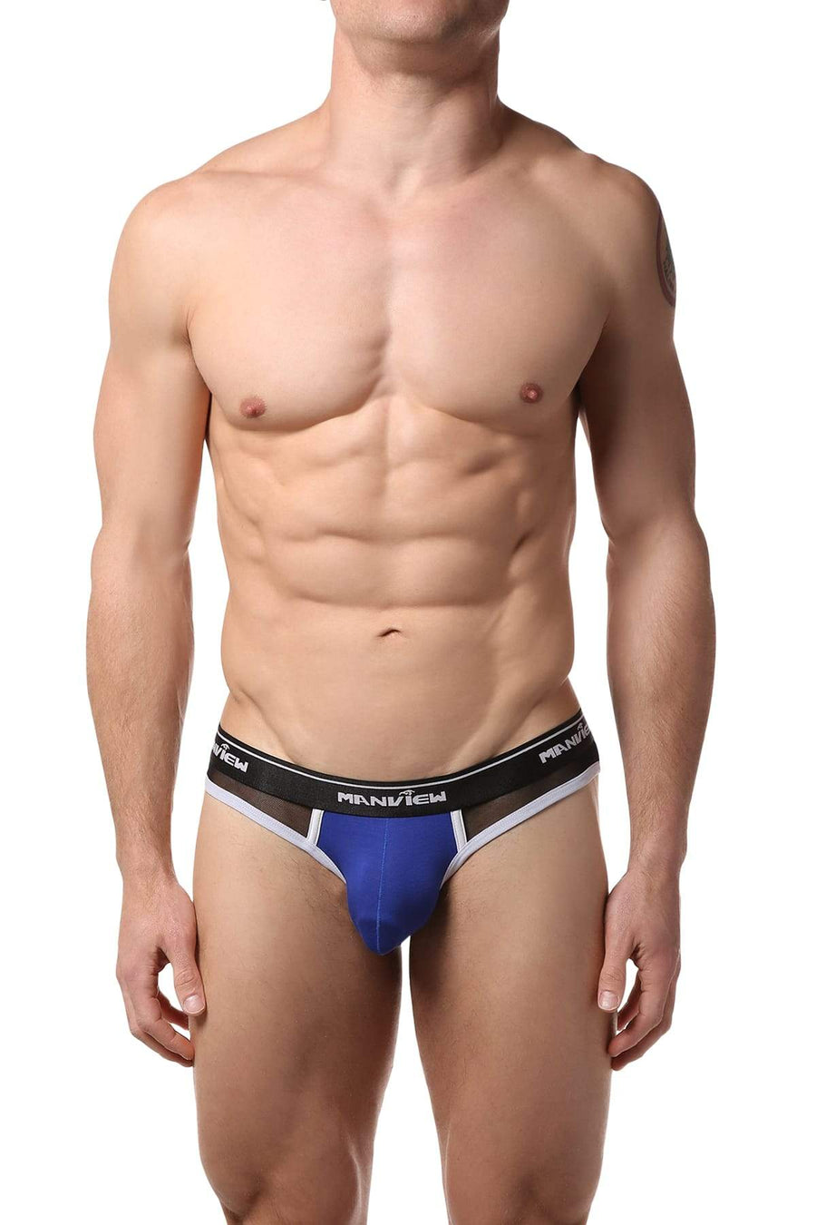 Manview Blue Mesh Jock-Brief