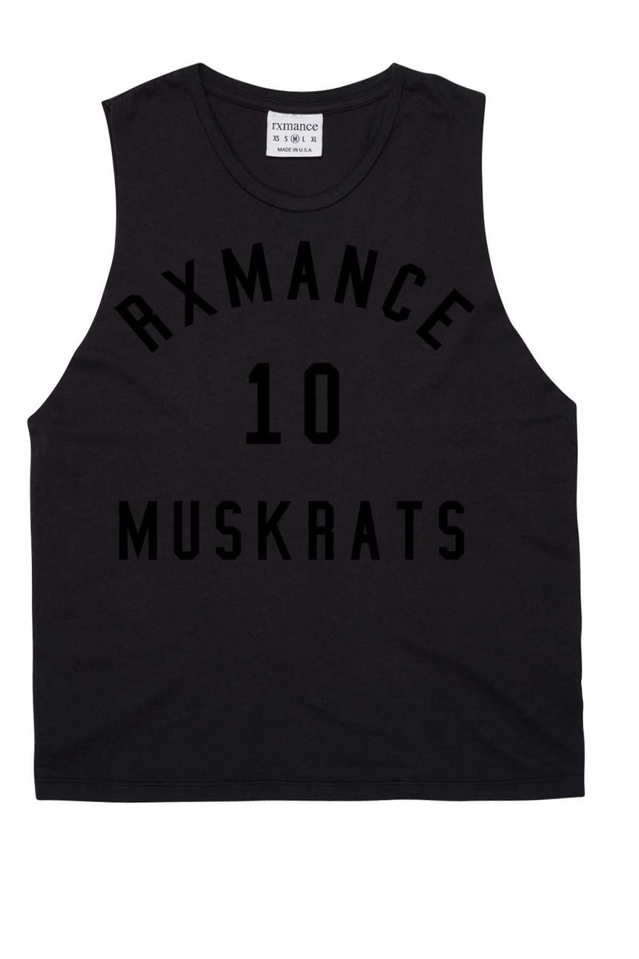 Rxmance Unisex Black Muskrats Muscle Tee
