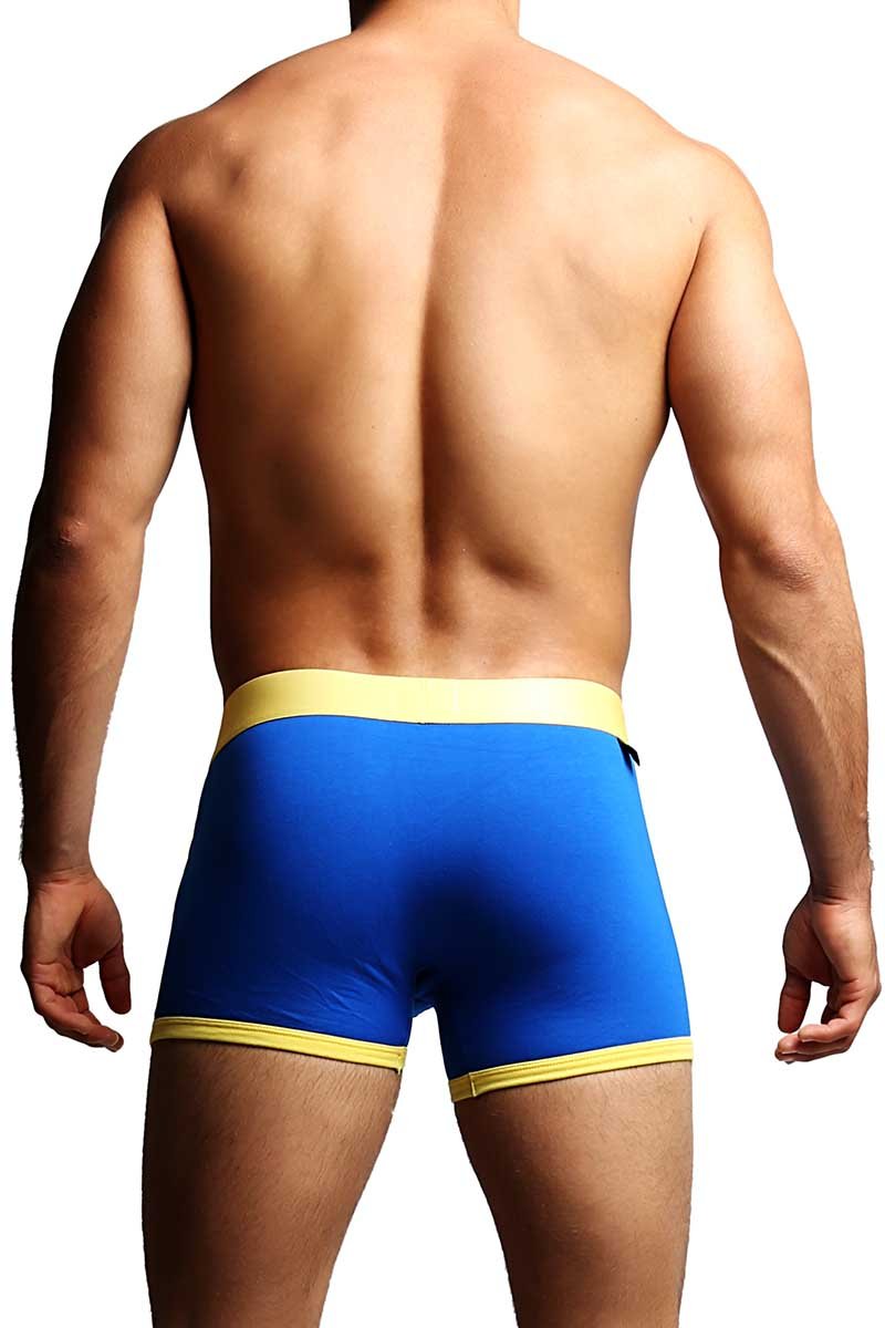 Edge Blue & Yellow Fitted Boxer Trunk