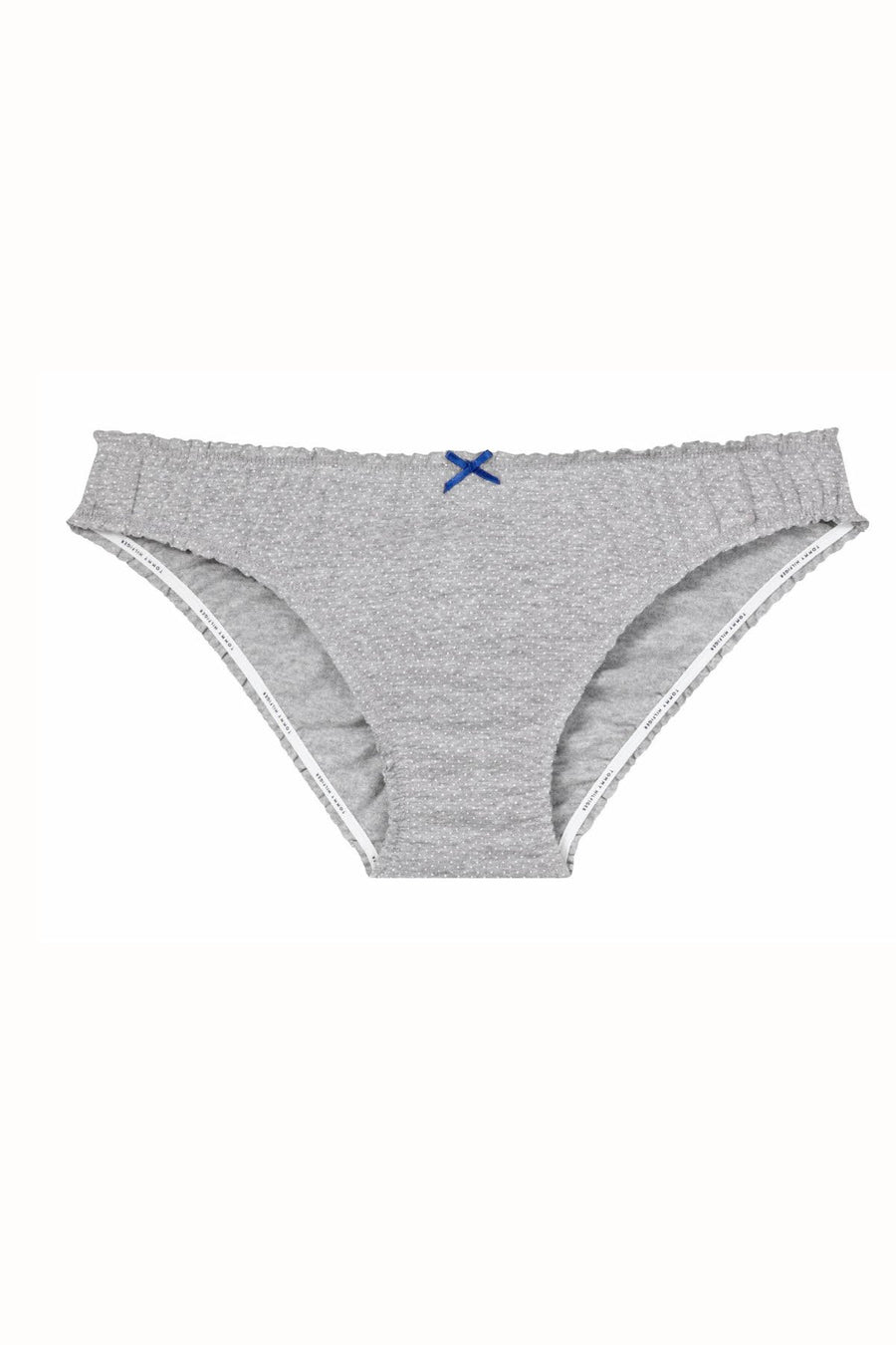 Tommy Hilfiger Heather-Grey Dot Ruched Bikini Brief