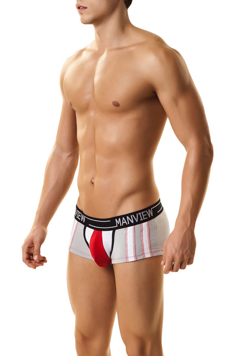 Manview Red & White Fraternity Boxer