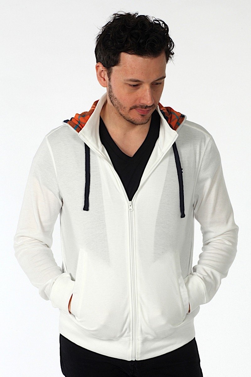 Zutoq White Zestal Zipper Hoodie
